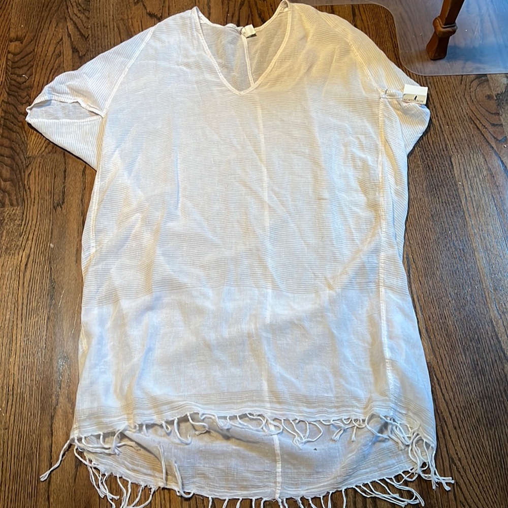 Fringe beach coverup.